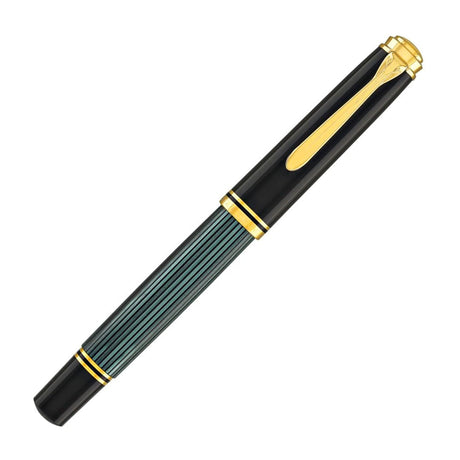 Pelikan Souveran R800 Black/Green Roller Ball Pen - SCOOBOO - PEP_SVRN_R800_BLKGRN_RB_987990 - Roller Ball Pen