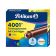 Pelikan TP/6 Short Ink Cartridge (Brilliant Brown - Pack of 6) - SCOOBOO - PE_TP6_SHR_BRL_BRW_INKCART_PK6_311928 - Ink Cartridge