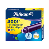 Pelikan TP/6 Short Ink Cartridge (Violet - Pack of 6) - SCOOBOO - PE_TP6_SHR_VLT_INKCART_PK6_301697 - Ink Cartridge