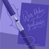 Pelikan Twist P457 Fountain Pen - Ultra Violet - SCOOBOO - PE_TWS_P457_ULTVLT_FPM_811354 - Fountain Pen