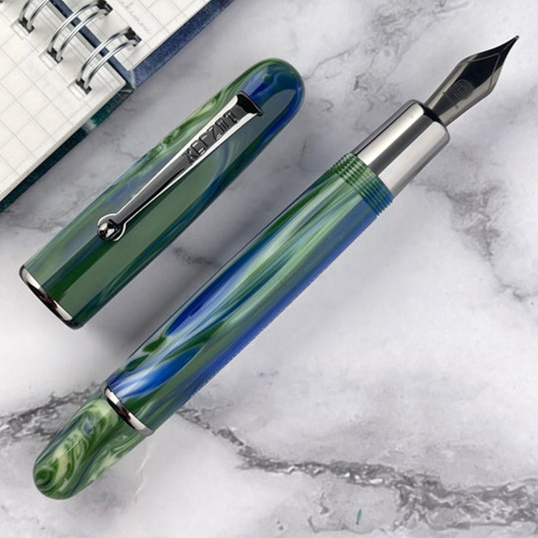 Penlux The Green Earth Limited Edition Elite Fountain Pen - SCOOBOO - 09 - 152 - 242 - Fountain pen