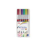 Pentel Art Brush 6 Color Set - SCOOBOO - XGFL6ST - Brush Pens