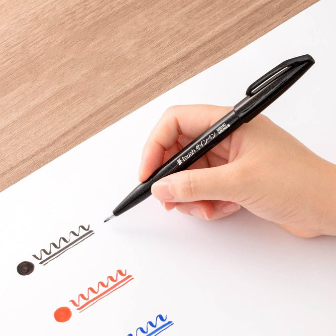 Pentel Brush Sign Pens Set of 6 SCOOBOO Pentel