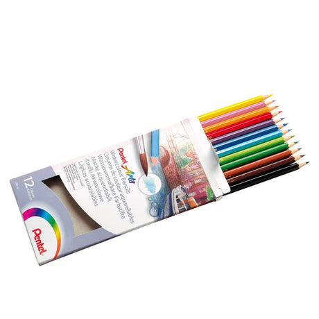 Pentel CB9 - 12U Water Color Pencils Set of 12 Pcs. (THAI) - SCOOBOO - CB9 - 12U - Watercolour Pencils