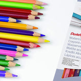 Pentel CB9 - 12U Water Color Pencils Set of 12 Pcs. (THAI) - SCOOBOO - CB9 - 12U - Watercolour Pencils