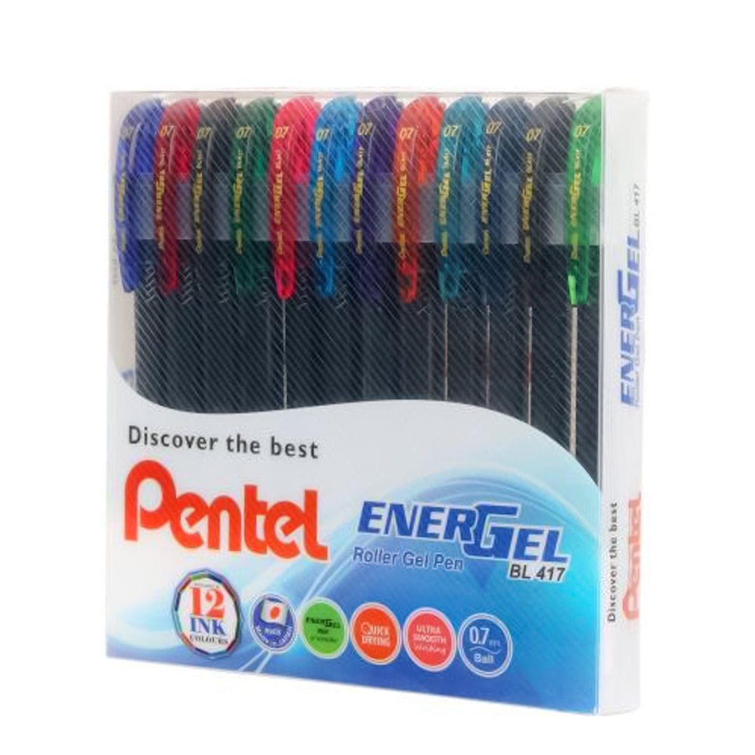 Pentel Energel 0.7mm Roller Gel Pen - SCOOBOO - BL417 - 12PC - Gel Pens