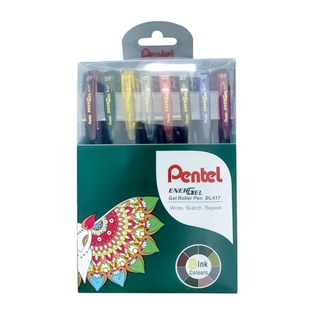 Pentel Energel 0.7mm Roller Gel Pen - SCOOBOO - BL417 - 8PC - Gel Pens