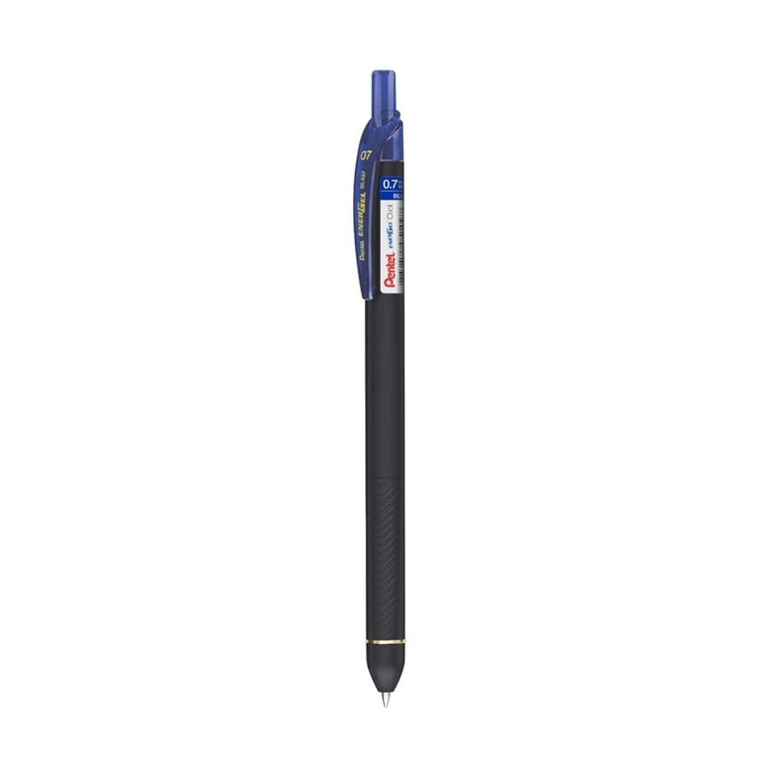 2 Pack) Pentel EnerGel RTX Retractable Liquid Gel Pen, (0.7mm) Metal Tip, Medium Line, Violet