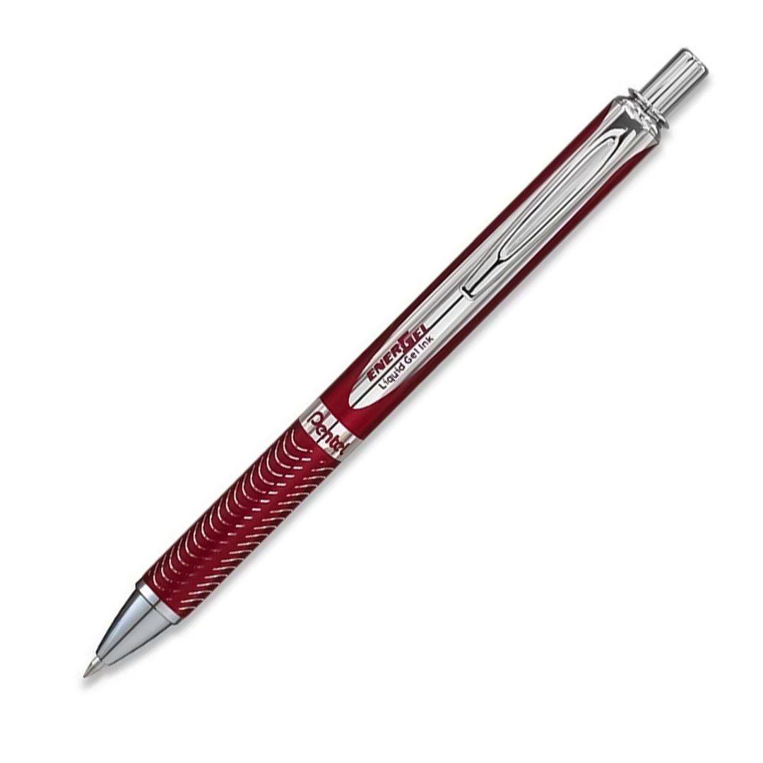 Pentel Energel Metal gel Roller Pen 0.7mm - SCOOBOO - BL407 - Red - Gel Pens