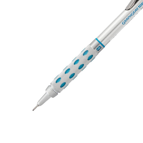 Pentel Graphgear 1000 Mechanical, Silver & Blue (PG1017) - SCOOBOO - PG1017 - Mechanical Pencil