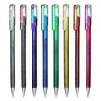 Pentel Hybrid Dual Metallic Gel Roller Pen(Pack of 8) - SCOOBOO - K110 - Gel Pens