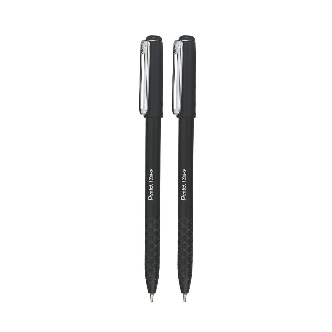 Pentel iZee BX457 0.7mm Ball Pen(Pack of 2) - SCOOBOO - BX457 - Black - Ball Pen