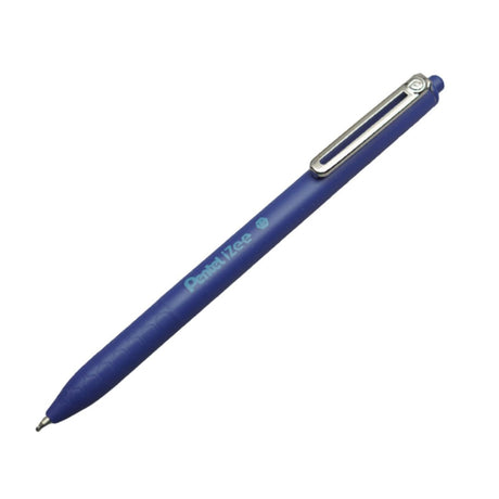 Pentel iZee Click Honeycomb Grip Ball Point Pen-Blue Ink - SCOOBOO - BX470-Blue - Ball Pen