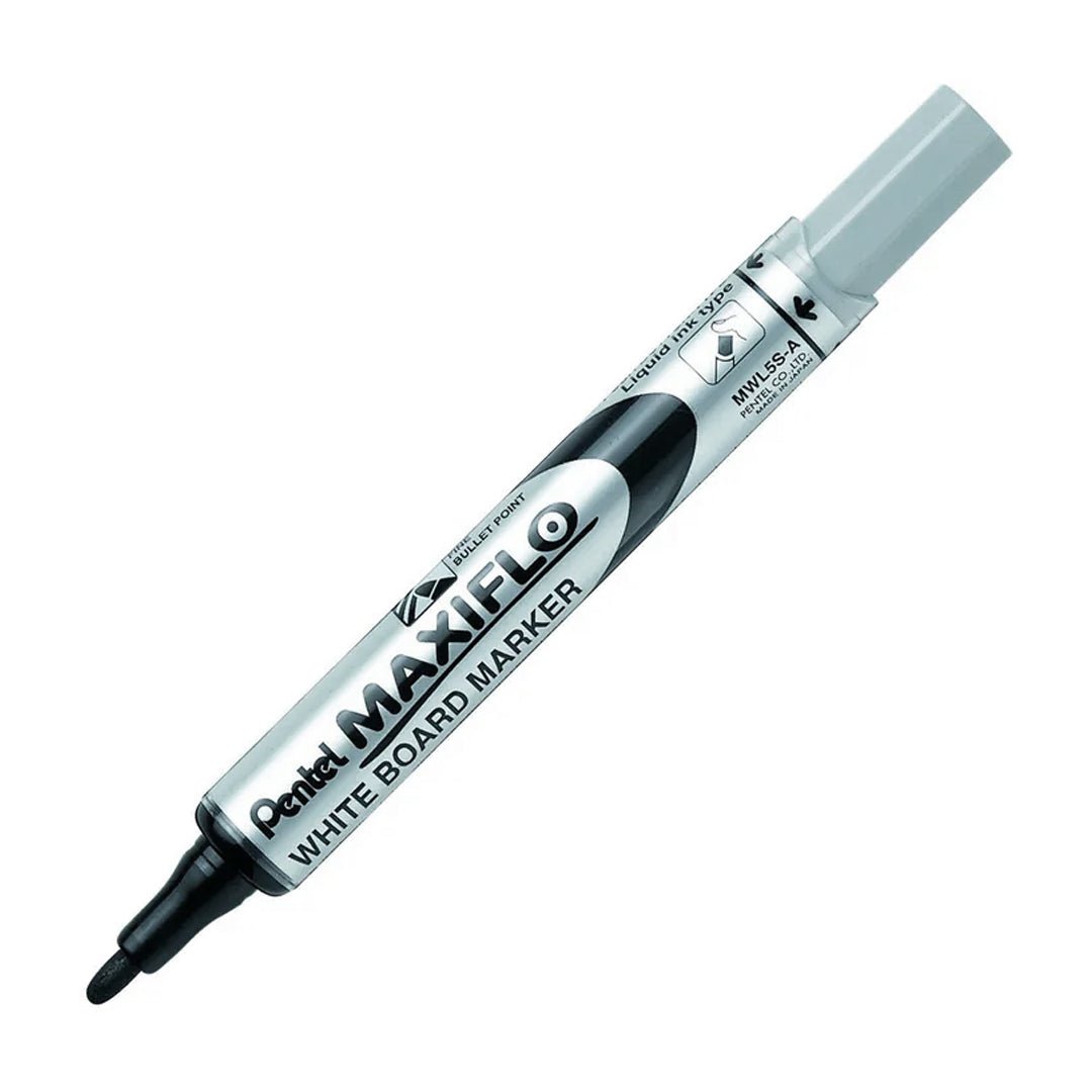 Pentel Maxiflow Whiteboard Marker Bullet Fine - SCOOBOO - MWL5S - A - White - Board Marker