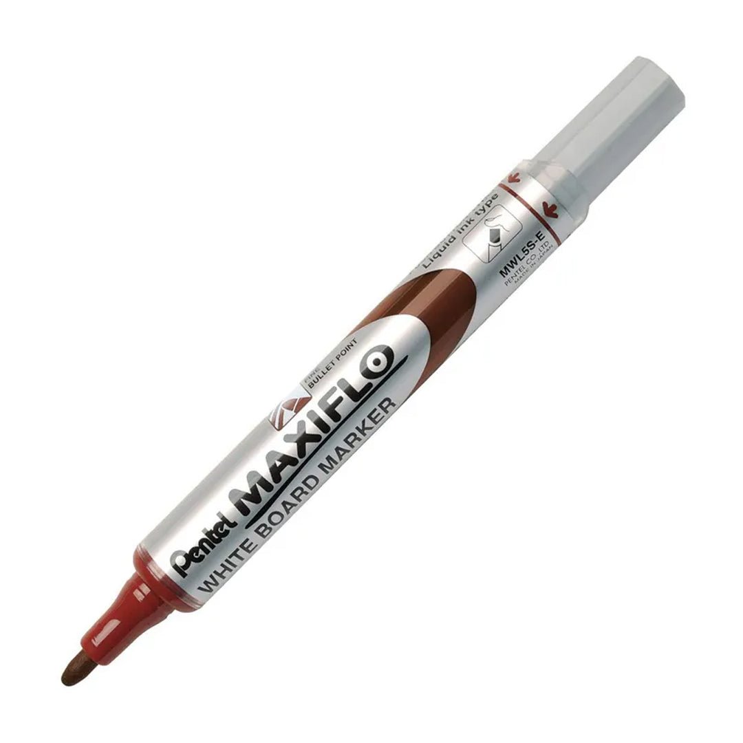 Pentel Maxiflow Whiteboard Marker Bullet Fine - SCOOBOO - MWL5S - E - White - Board Marker