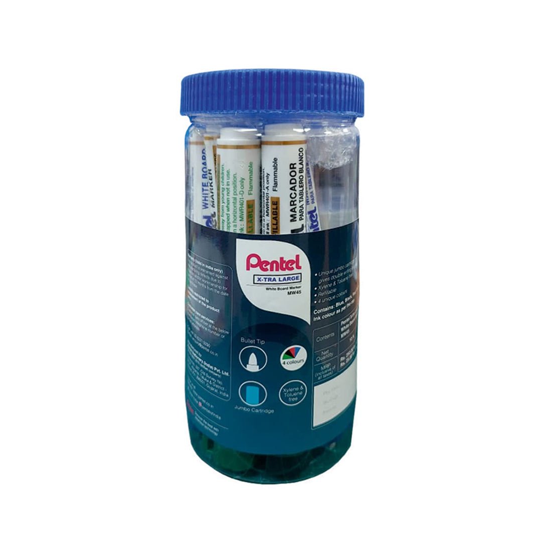 Pentel Permanent Marker 9pc Jar (9CLR - 1/ABCDFPVGE) - SCOOBOO - N450 - Permanent Markers