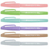 Pentel Water Based Brush Sign Pen(Pack of 6) - SCOOBOO - SES15C-6ST1 - Brush Pens