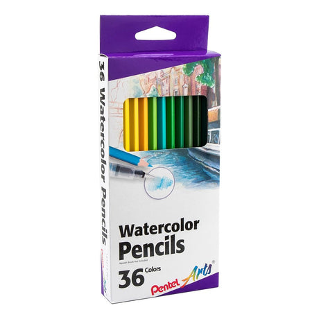 Pentel Water Color Pencils Set of 36 Pcs. (THAI) - SCOOBOO - CB9 - 36U - Watercolour Pencils