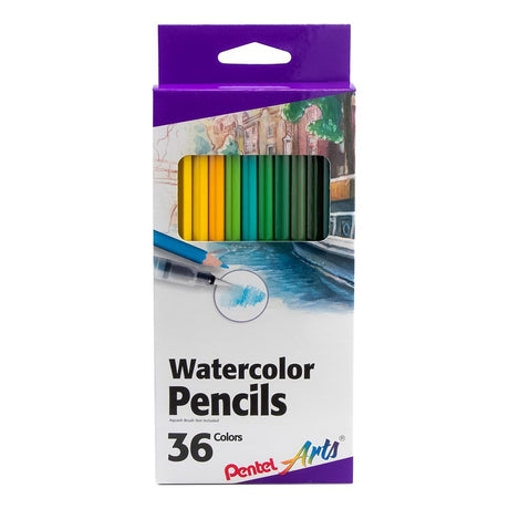 Pentel Water Color Pencils Set of 36 Pcs. (THAI) - SCOOBOO - CB9 - 36U - Watercolour Pencils