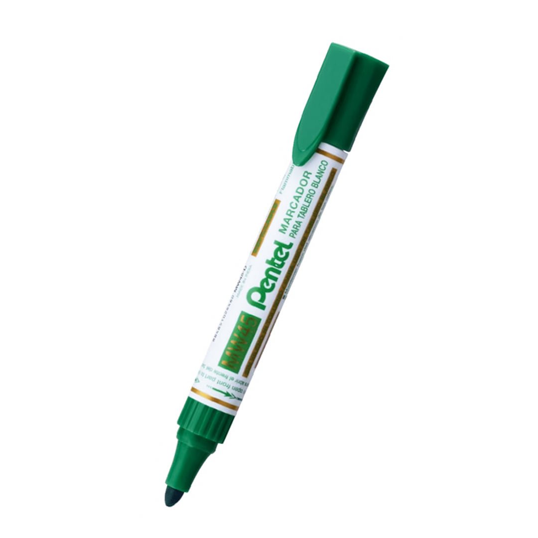 Pentel X - tra Large Whiteboard Marker - Bullet Tip - SCOOBOO - MW45 - D - White - Board Marker