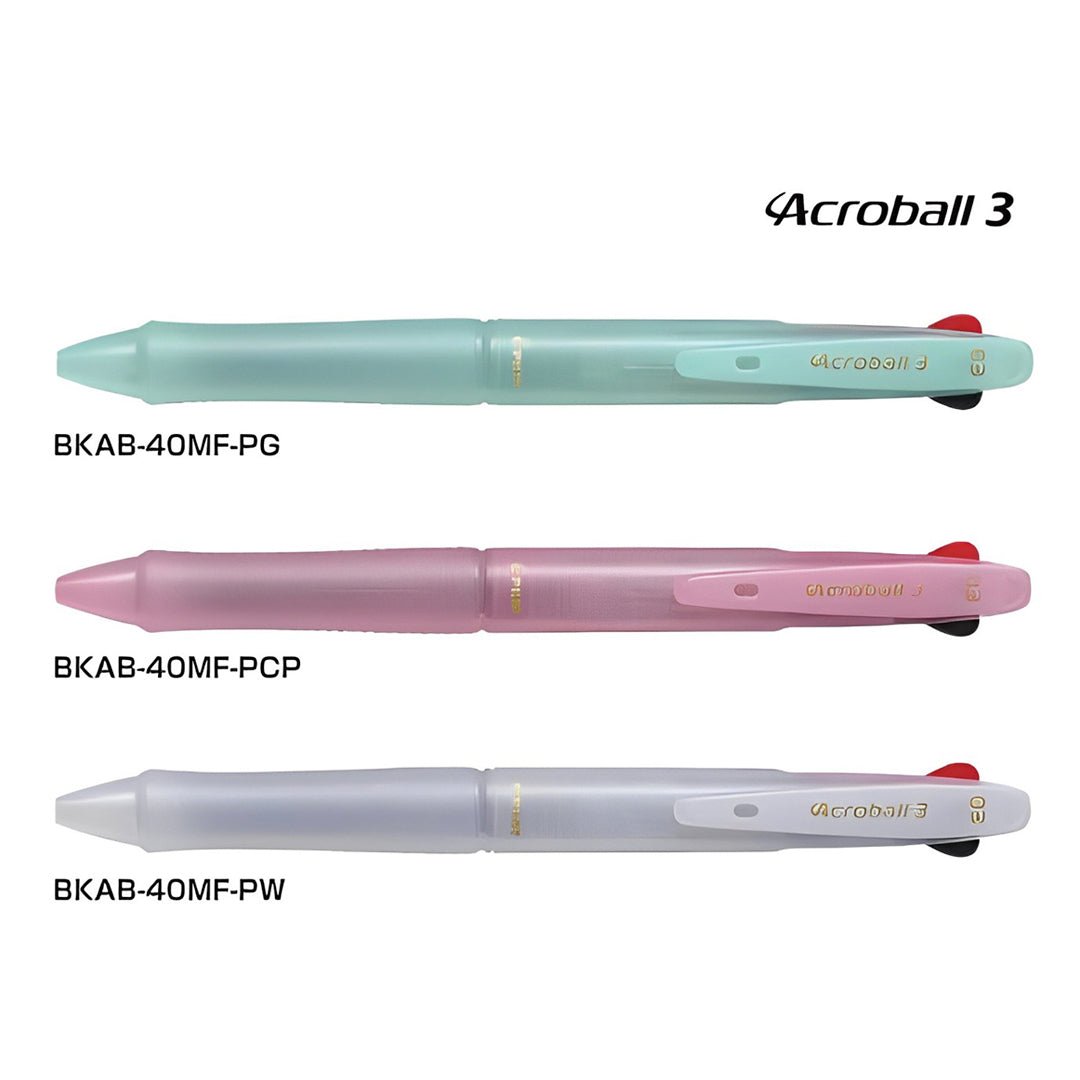 Pilot Acroball3 3 Colors 0.3mm Oiled Based BallPen - SCOOBOO - BKAB - 40MF - PG - Ball Pen