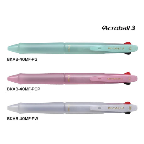 Pilot Acroball3 3 Colors 0.3mm Oiled Based BallPen - SCOOBOO - BKAB - 40MF - PG - Ball Pen