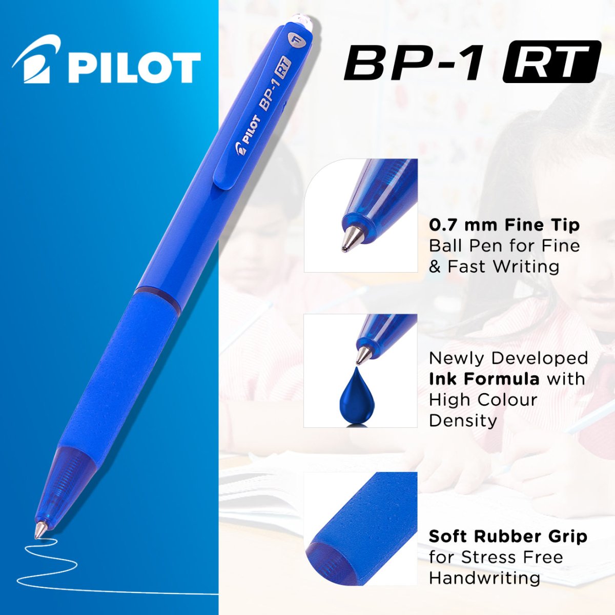 Pilot BP-1 RT Fine Ball Point Pen Pack Of 20 SCOOBOO Pilot