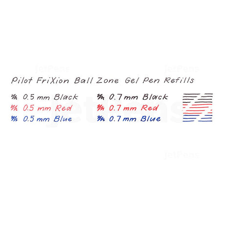 Pilot Frixion Ball Knock Zone 0.5mm Gel Pen - SCOOBOO - LFBKZ - 50EF - FP - Gel Pens