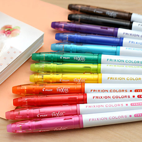 Pilot FriXion Colors Erasable Marker - 6 Color Set - SCOOBOO - SFC - 120M - 12C - Marker