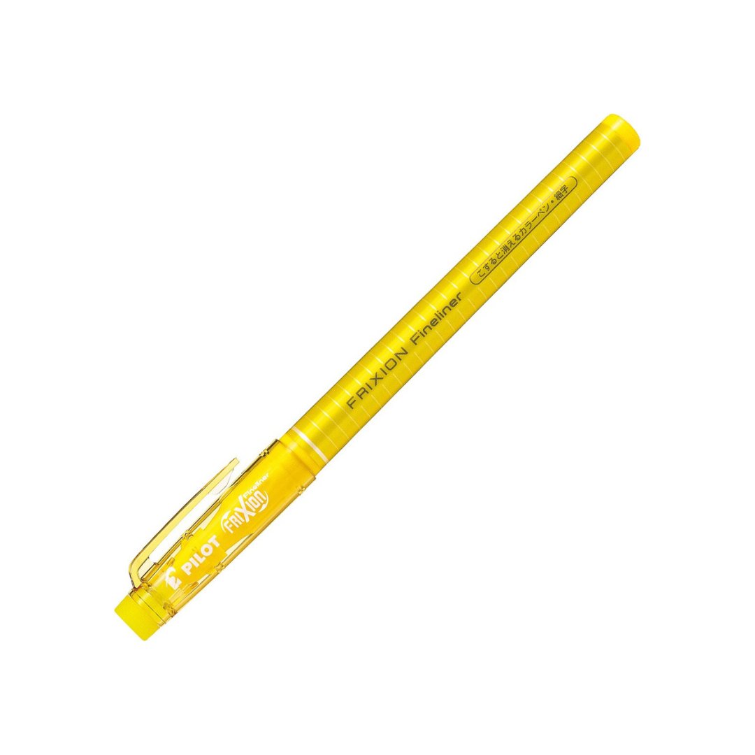 PILOT FRIXION Fineliner fine brush rubbing the magic word