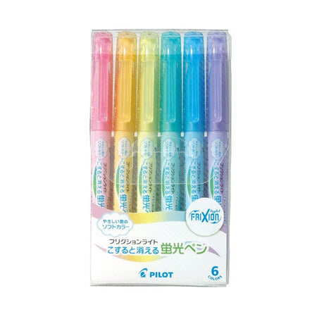 Pilot Frixion Highlighter 6 Color Set - SCOOBOO - SFL - 60SL - 6CS - Highlighter