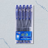 Pilot G-3 Gel Pens Pack Of 5 0.7mm - SCOOBOO - 9000030154 - Gel Pens