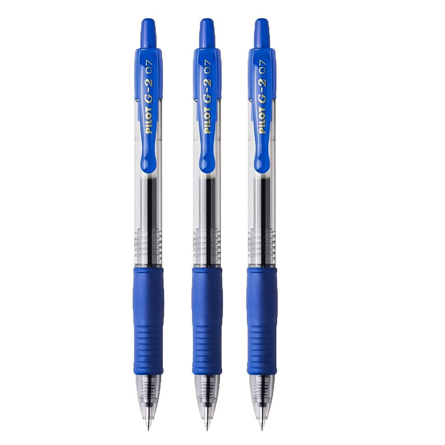 Pilot G2 Gel Ink Roller Ball Pen-Set Of 3 Blue - SCOOBOO - 9000025810 - Roller Ball Pen