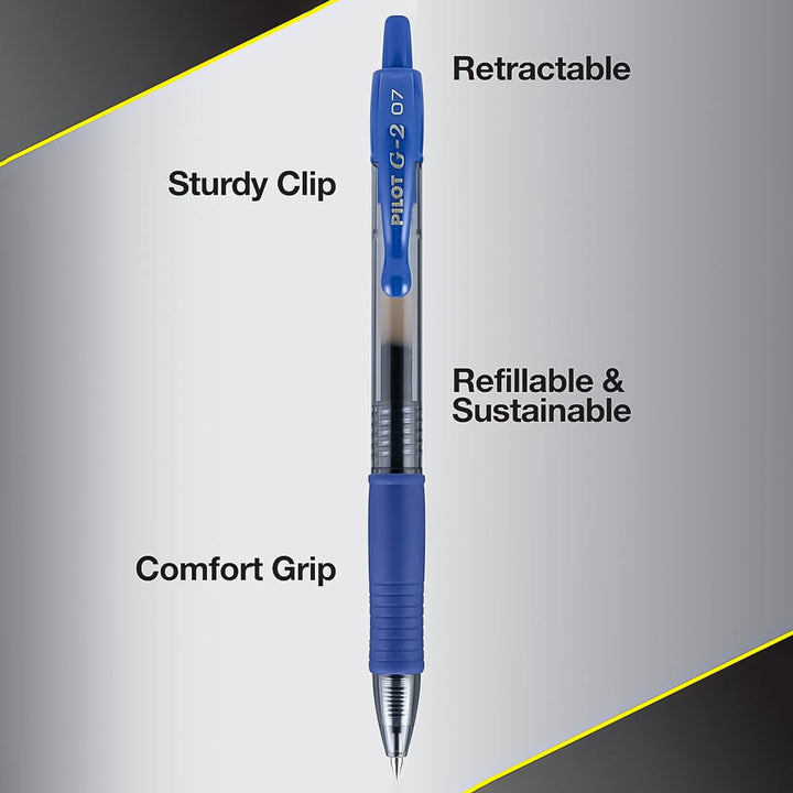 Pilot G2 Gel Ink Roller Ball Pen-Set Of 3 Blue - SCOOBOO - 9000025810 - Roller Ball Pen