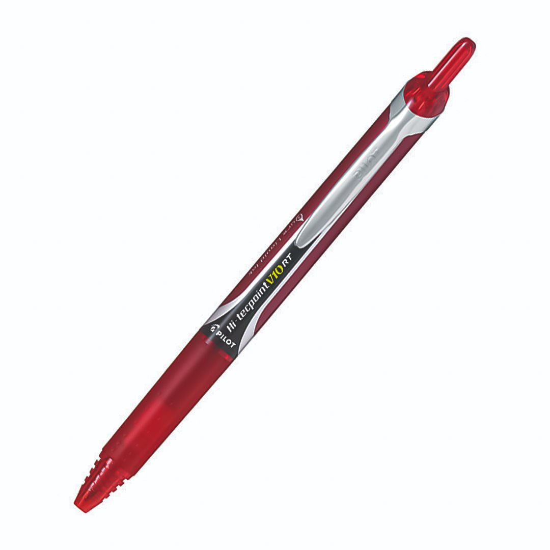 Pilot Hi-TecPoint V10 RT Roller ball Pen - SCOOBOO - 1112-Red - Roller Ball Pen