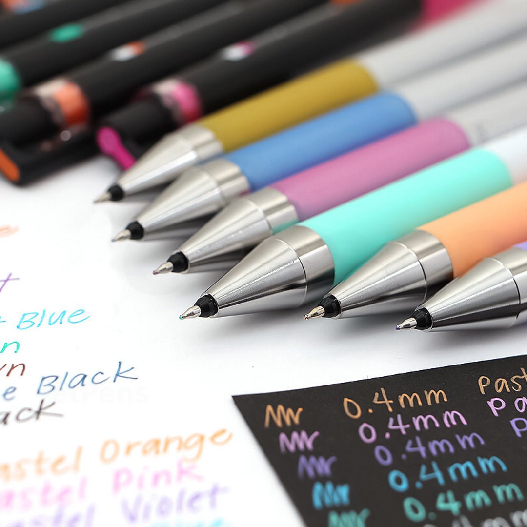 Pilot Knock Gel Ink Extra Fine Ballpoint Pen- Pack of 10 - SCOOBOO