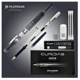 Platinum Curidas Fountain Pen Graphite Smoke Extra Fine - SCOOBOO - PKN7000#7-1(1738071) - Fountain Pen