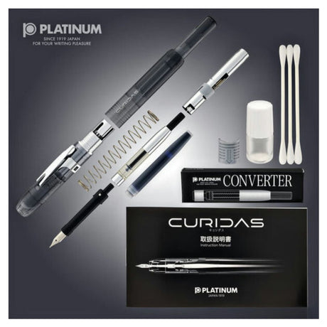 Platinum Curidas Fountain Pen Graphite Smoke Fine - SCOOBOO - PKN7000#7-2(1738072) - Fountain Pen