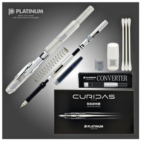 Platinum Curidas Fountain Pen Prism Crystal Extra Fine - SCOOBOO - PKN7000#6-1(1738061) - Fountain Pen