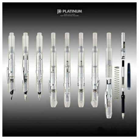 Platinum Curidas Fountain Pen Prism Crystal Extra Fine - SCOOBOO - PKN7000#6-1(1738061) - Fountain Pen