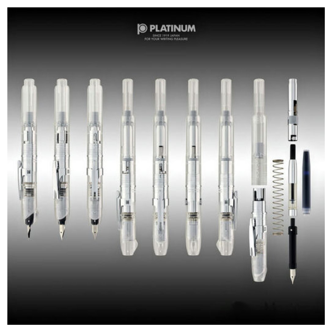 Platinum Curidas Fountain Pen Prism Crystal Medium - SCOOBOO - PKN7000#6-3(1738063) - Fountain Pen