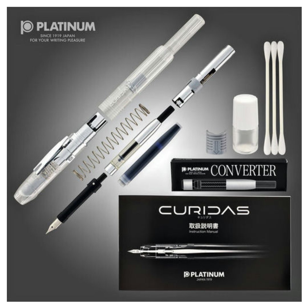 Platinum Curidas Fountain Pen Prism Crystal Medium - SCOOBOO - PKN7000#6-3(1738063) - Fountain Pen