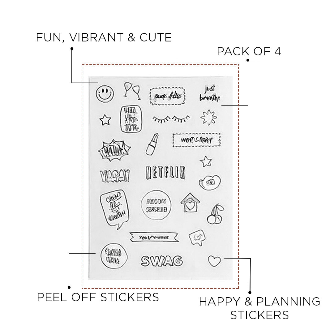 Loom Stickers STICKERS PACK OF 4 - SCOOBOO - The Art Loom