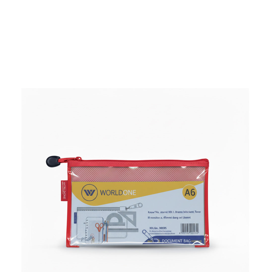 Worldone Transparent Pencil Pouch with Zipper