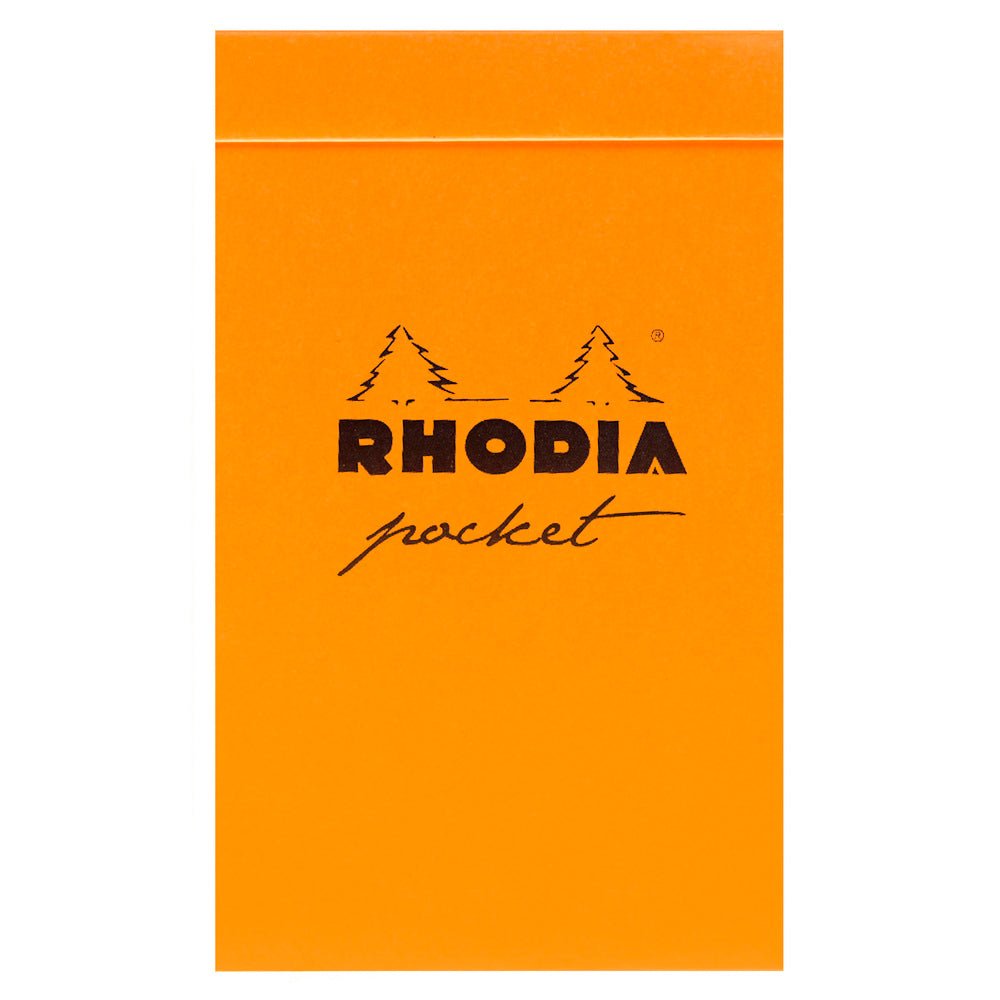 Rhodia Basics Orange Grid Notepad - SCOOBOO - RHCLC_ORN_NP_75X120_GRID_8228C - Notepad