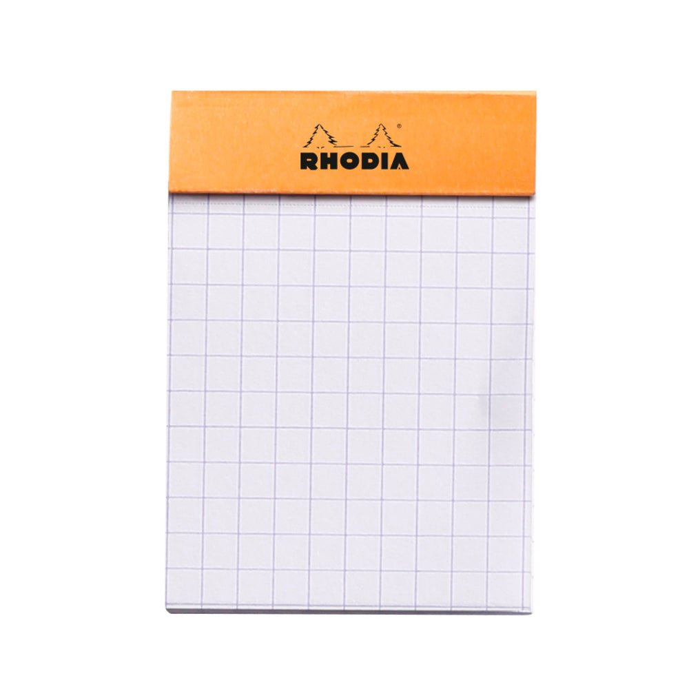 Rhodia Basics Orange Grid Notepad - SCOOBOO - RHBC_ORN_NP_52X75_GRID_10200C - Notepad