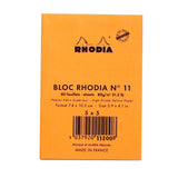 Rhodia Basics Orange Grid Notepad - SCOOBOO - RHBC_ORN_NP_74X105_GRID_11200C - Notepad