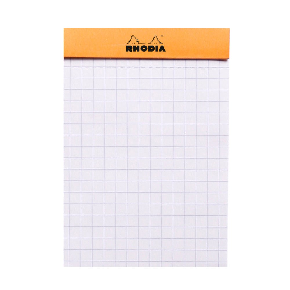 Rhodia Basics Orange Grid Notepad - SCOOBOO - RHBC_ORN_NP_74X105_GRID_11200C - Notepad