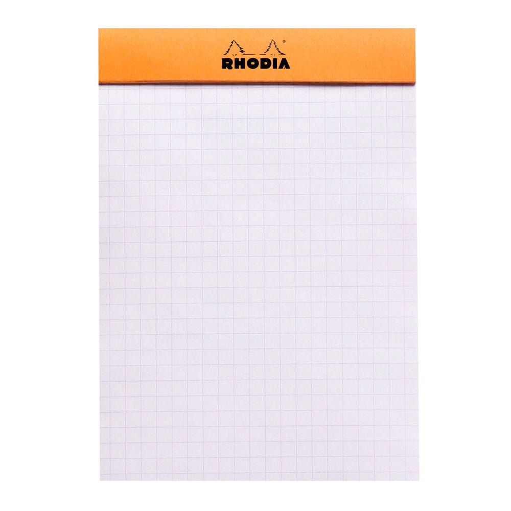 Rhodia Basics Orange Grid Notepad - SCOOBOO - RHBC_ORN_NP_105X148_GRID_13200C - Notepad