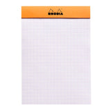 Rhodia Basics Orange Grid Notepad - SCOOBOO - RHBC_ORN_NP_105X148_GRID_13200C - Notepad